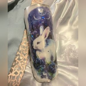 Blue and white Bunny Tumbler Cup